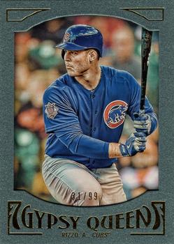 2016 Topps Gypsy Queen - Framed Green #89 Anthony Rizzo Front