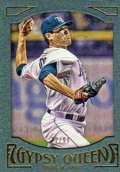 2016 Topps Gypsy Queen - Framed Green #93 Matt Moore Front