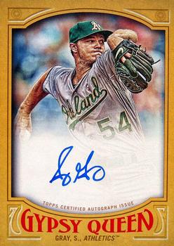 2016 Topps Gypsy Queen - Autographs Gold #GQA-SG Sonny Gray Front