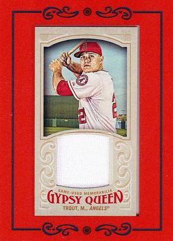 2016 Topps Gypsy Queen - Mini Relic #GMR-MTR Mike Trout Front