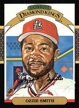 2001 Donruss - Diamond Kings Reprints Autographs #DKR-14 Ozzie Smith Front