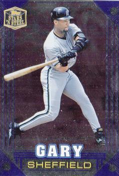 1998 Topps Stars ‘N Steel #38 Gary Sheffield Front