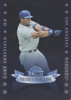 2001 Donruss - Production Line #PL-46 Gary Sheffield Front