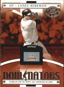 2001 Donruss Class of 2001 - Dominators #DM-2 Lance Berkman  Front