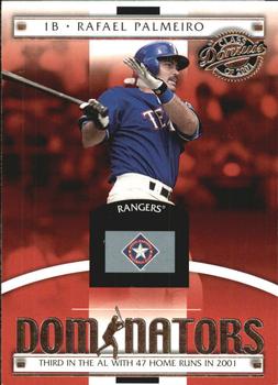 2001 Donruss Class of 2001 - Dominators #DM-7 Rafael Palmeiro  Front