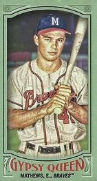 2016 Topps Gypsy Queen - Mini Green #308 Eddie Mathews Front