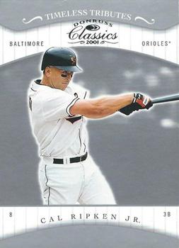 2001 Donruss Classics - Timeless Tributes #3 Cal Ripken Jr. Front