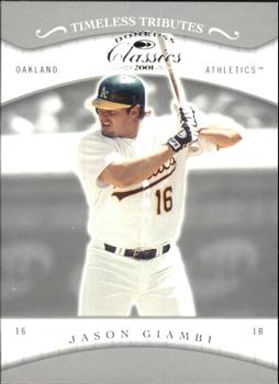 2001 Donruss Classics - Timeless Tributes #35 Jason Giambi Front