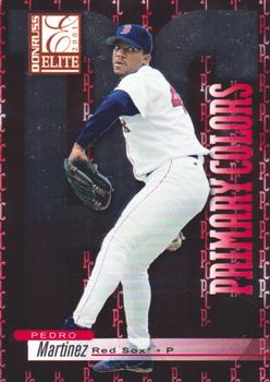 2001 Donruss Elite - Primary Colors Red #PC-17 Pedro Martinez  Front