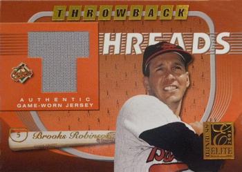 2001 Donruss Elite - Throwback Threads #TT-23 Brooks Robinson Front