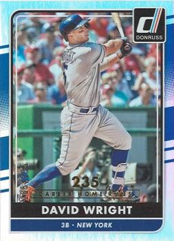 2016 Donruss - Career Stat Line #170 David Wright Front