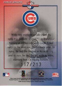 2001 Donruss Signature - Team Trademarks #NNO Fergie Jenkins Back