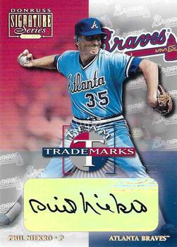 2001 Donruss Signature - Team Trademarks #NNO Phil Niekro Front