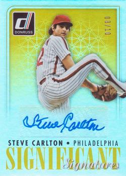 2016 Donruss - Significant Signatures Gold #SIG-SC Steve Carlton Front