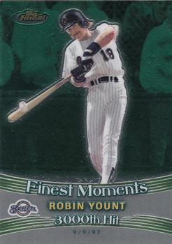 2001 Finest - Finest Moments #FM22 Robin Yount  Front