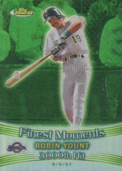 2001 Finest - Finest Moments Refractors #FM22 Robin Yount  Front