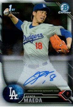 2016 Bowman - Chrome Prospect Autographs #CPA-KM Kenta Maeda Front