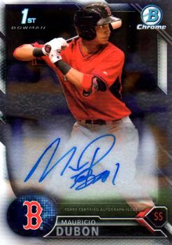 2016 Bowman - Chrome Prospect Autographs #CPA-MD Mauricio Dubon Front