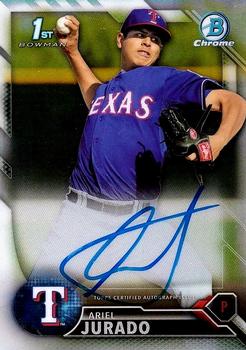 2016 Bowman - Chrome Prospect Autographs Refractor #CPA-AJ Ariel Jurado Front