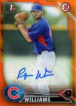 2016 Bowman - Paper Prospect Autographs Orange #PA-RW Ryan Williams Front