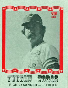 1976 Caruso Tucson Toros #17 Rick Lysander Front