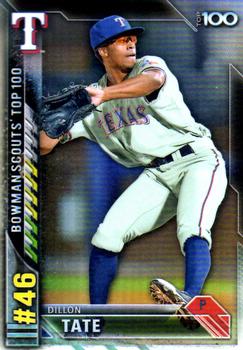 2016 Bowman - Bowman Scouts' Top 100 #BTP-46 Dillon Tate Front