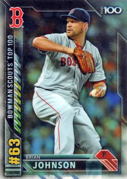 2016 Bowman - Bowman Scouts' Top 100 #BTP-63 Brian Johnson Front