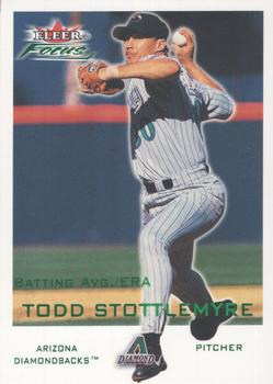 2001 Fleer Focus - Green #12 Todd Stottlemyre Front