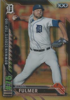 2016 Bowman - Bowman Scouts' Top 100 Gold #BTP-75 Michael Fulmer Front