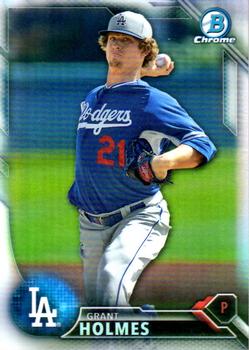 2016 Bowman - Chrome Prospects Refractor #BCP104 Grant Holmes Front