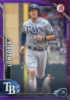 2016 Bowman - Purple #84 Evan Longoria Front