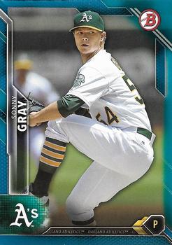 2016 Bowman - Blue #62 Sonny Gray Front