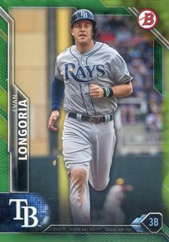 2016 Bowman - Green #84 Evan Longoria Front