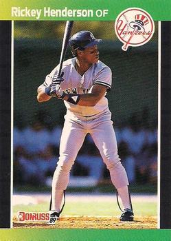 1989 Donruss #245 Rickey Henderson Front