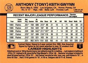 1989 Donruss #128 Tony Gwynn Back