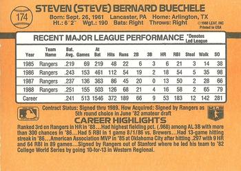 1989 Donruss #174 Steve Buechele Back