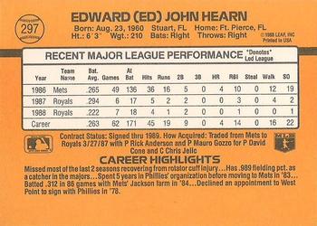 1989 Donruss #297 Ed Hearn Back