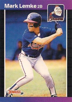 1989 Donruss #523 Mark Lemke Front