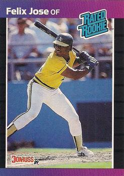 1989 Donruss #38 Felix Jose Front