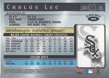 2001 Fleer Futures - Black Gold #38 Carlos Lee  Back