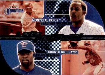 2001 Fleer Game Time - Let's Play Two #4 LT Vladimir Guerrero / Carlos Delgado Front