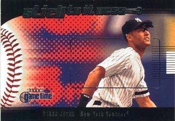 2001 Fleer Game Time - Sticktoitness #1 S Derek Jeter Front