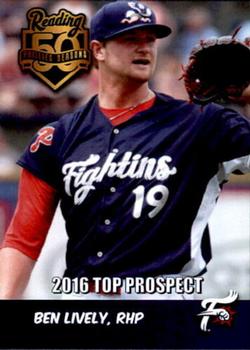 2016 Choice Reading Fightin Phils Prospects #NNO Ben Lively Front