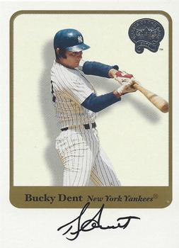 2001 Fleer Greats of the Game - Autographs #NNO Bucky Dent Front