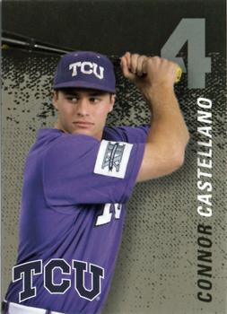 2014 TCU Horned Frogs Schedule Cards #NNO Connor Castellano Front