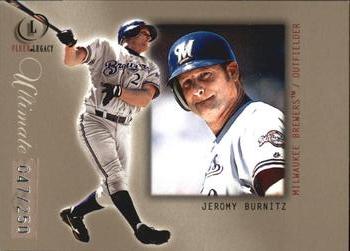 2001 Fleer Legacy - Ultimate #55 Jeromy Burnitz  Front