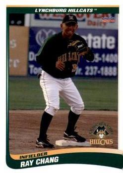 2009 Choice Lynchburg Hillcats #05 Ray Chang Front