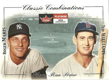 2001 Fleer Platinum - Classic Combinations #28 CC Roger Maris / Ted Williams Front