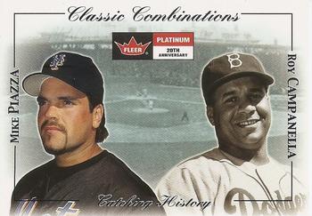 2001 Fleer Platinum - Classic Combinations Retail #32 CC Mike Piazza / Roy Campanella Front