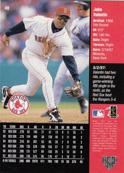 1998 Upper Deck #48 John Valentin Back